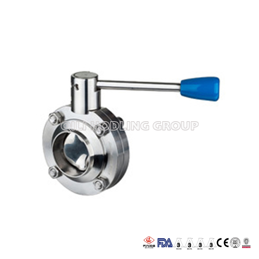 Sanitary Stainless Steel Butterfly Valves Tri With Handle China